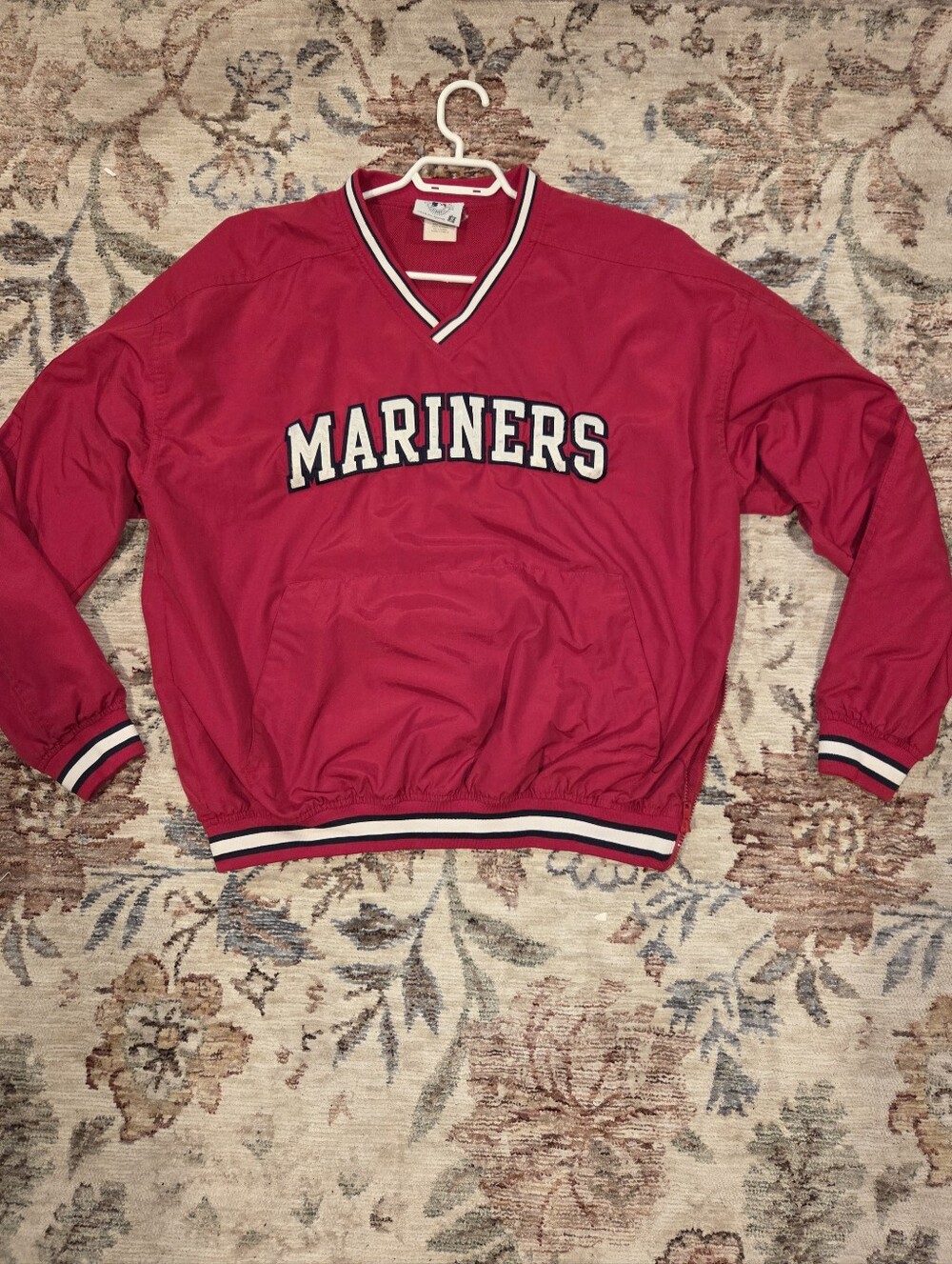 Seattle Mariners Red Pullover Windbreaker Sweater